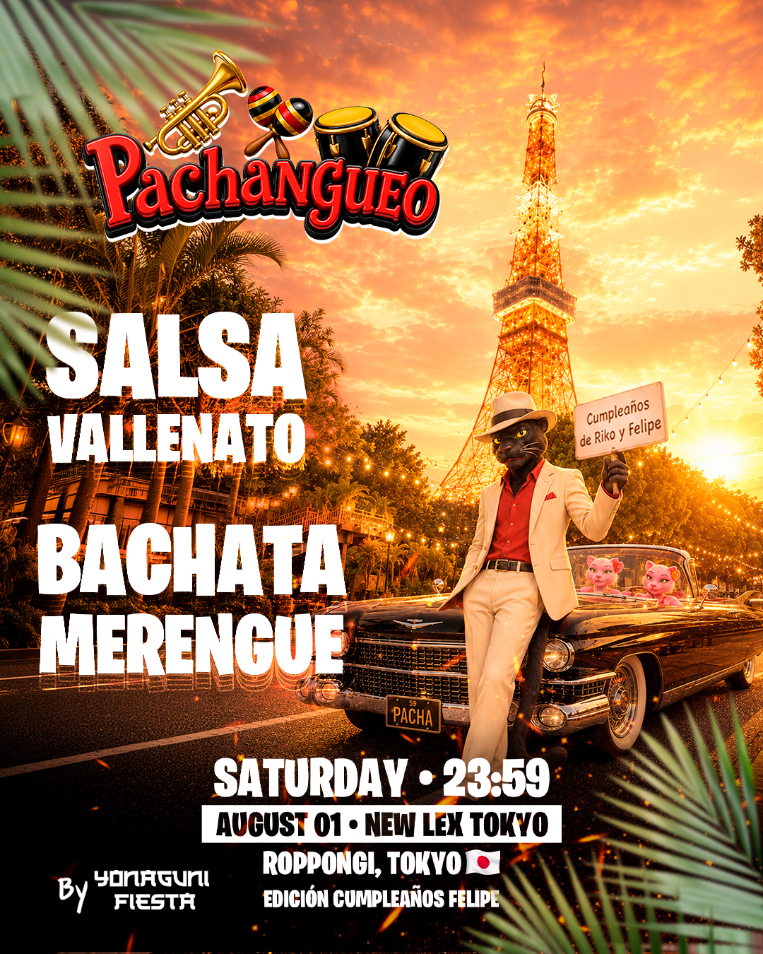 Tokyo - Saturday, August 1st - New Lex Tokyo - pachangueo